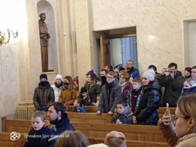 Poświęcenie figury św. Urszuli w Petersburgu
